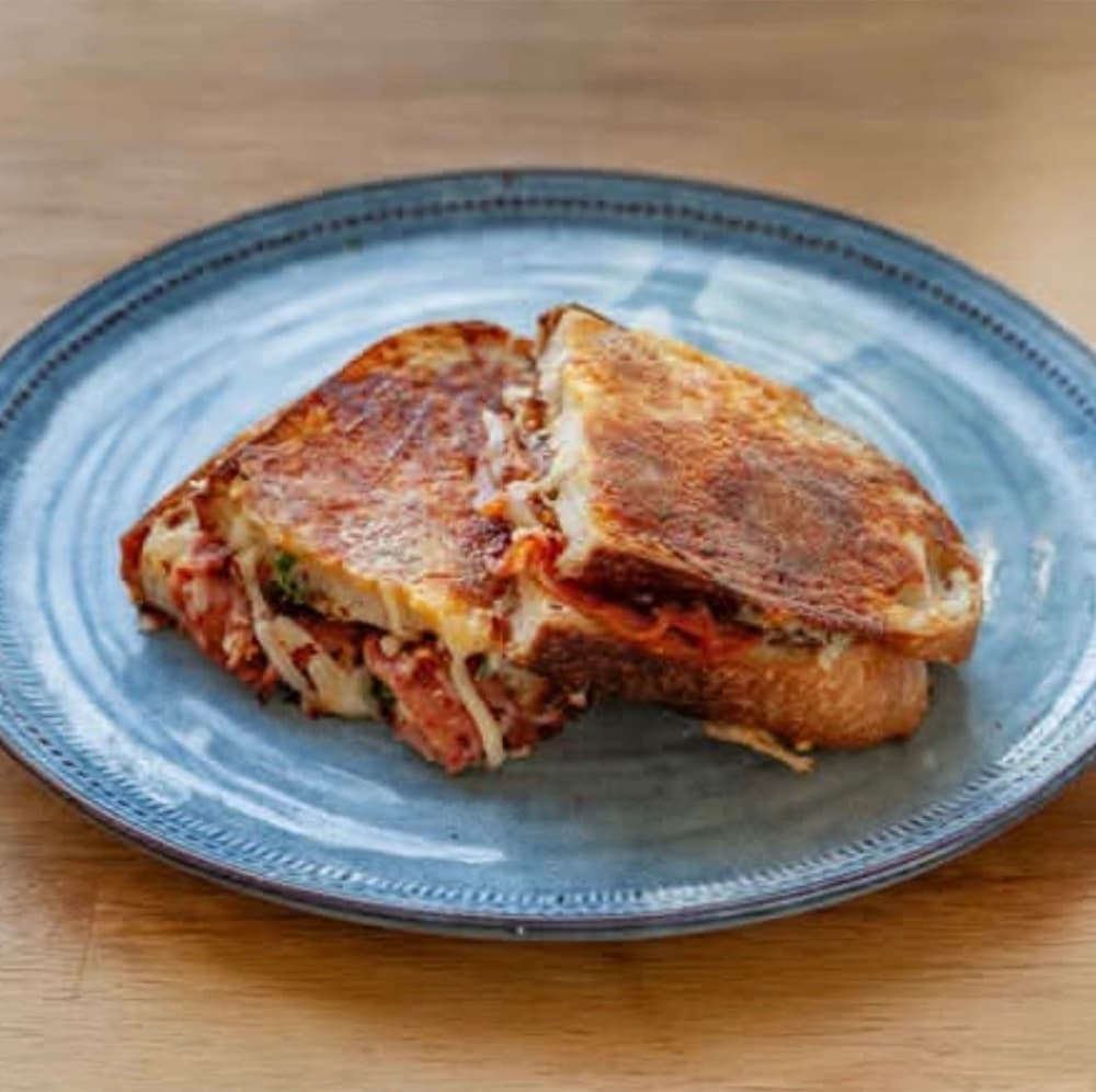 Hot Salami: Salami, green tomato pickle and cheese